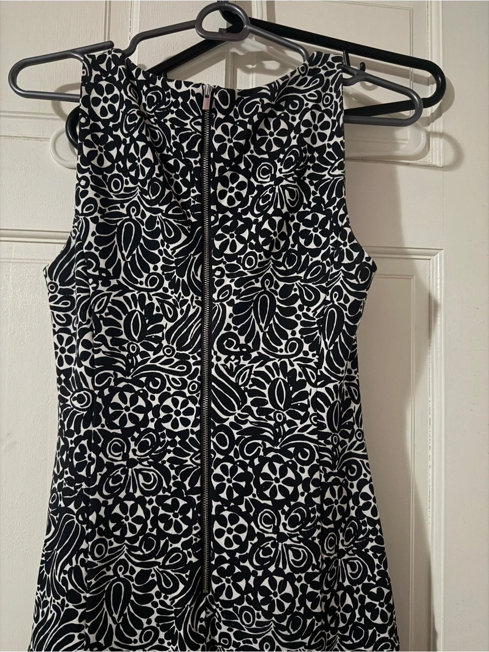 Marimekko Black & White Patterned Sleeveless Dress - Picture 2 of 3